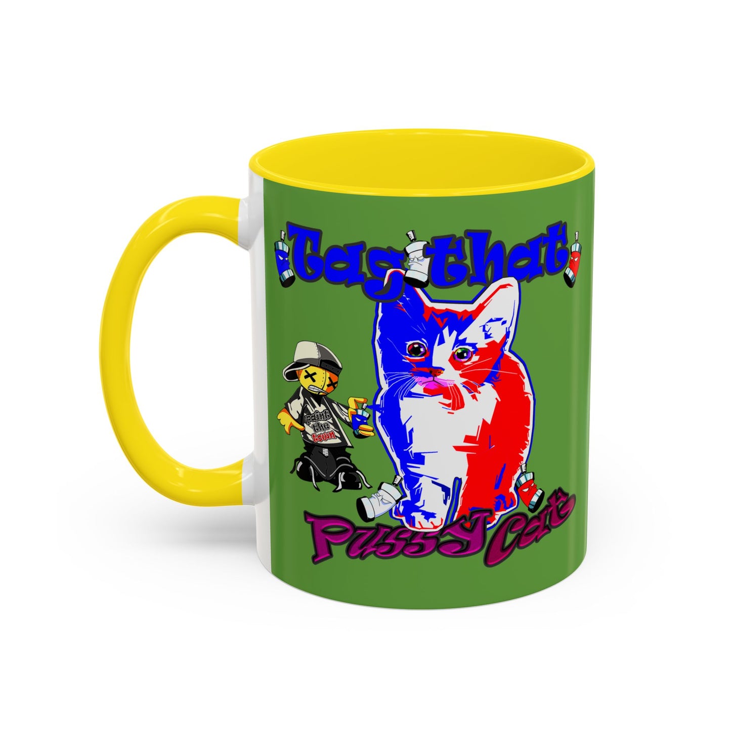 tag that - Accent Mug (green)