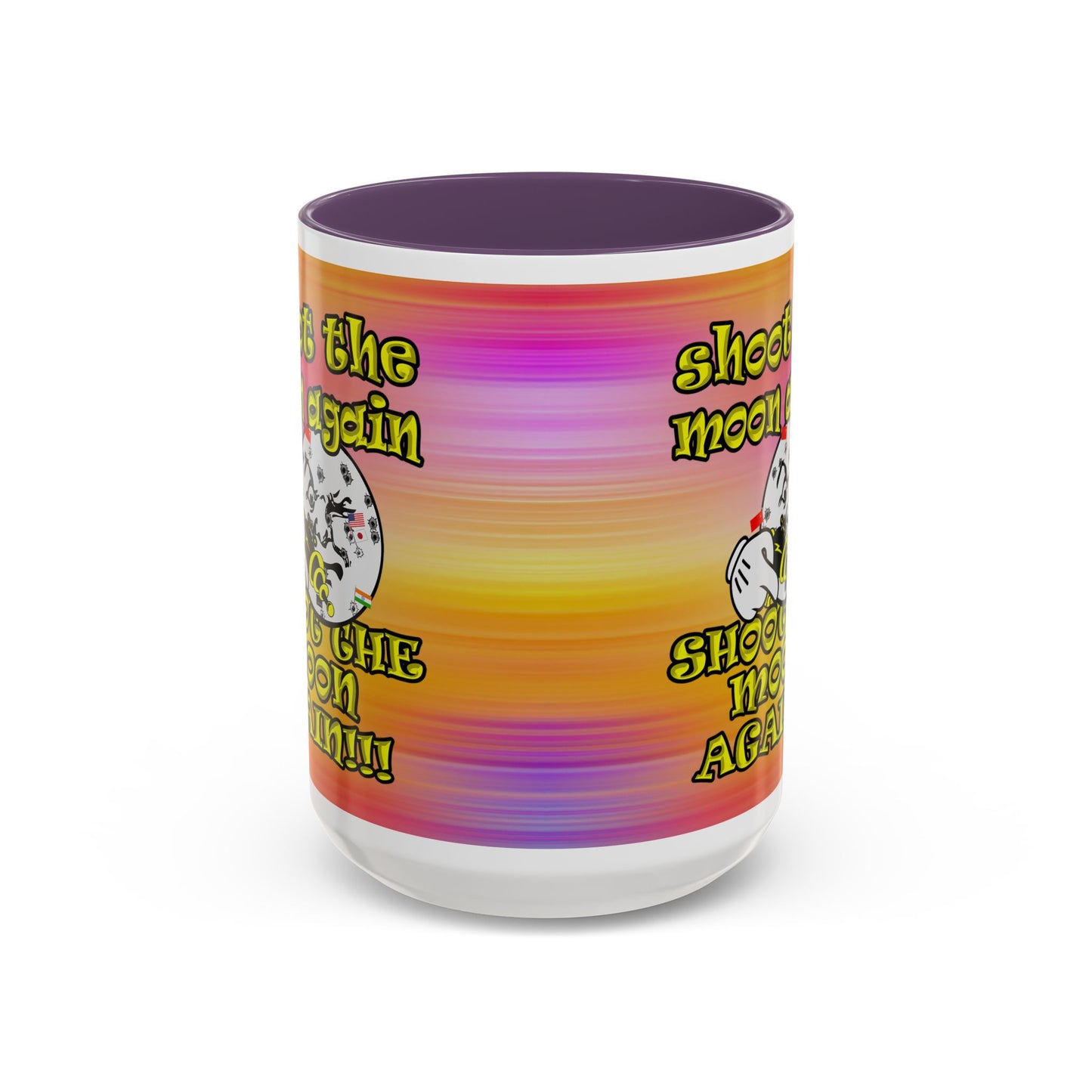 shoot the moon again - Accent Mug (color blur)