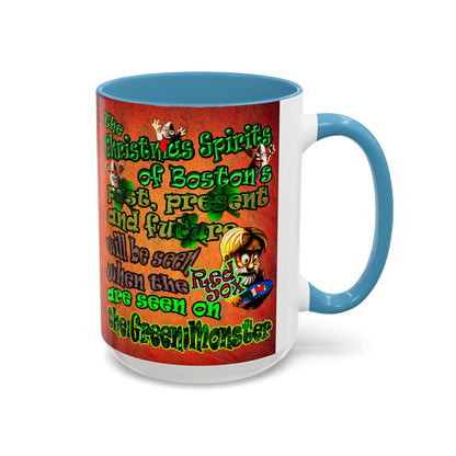 christmas spirits of boston - Accent Mug (burnt orange)