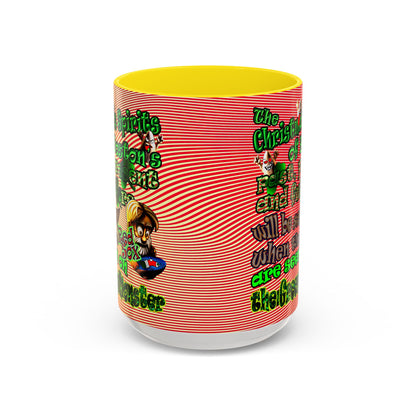 christmas spirits of boston - Accent Mug (yellow-orange wave)