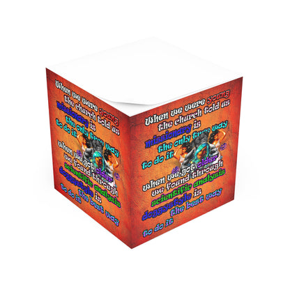 doggystyle - note cube (burnt orange)
