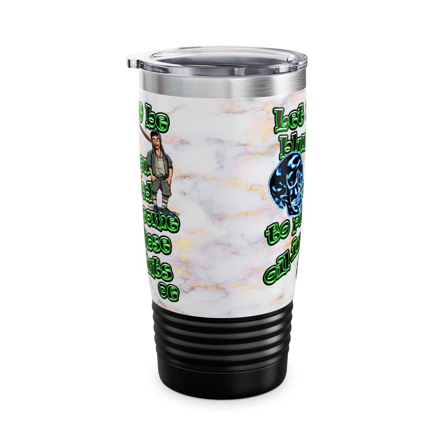 og - Ringneck Tumbler, 20oz (white marble)