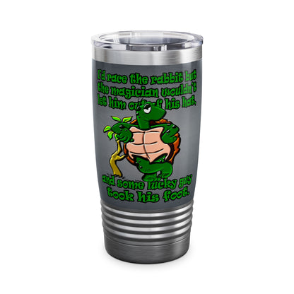 turtle race - Ringneck Tumbler, 20oz (grey-light grey)