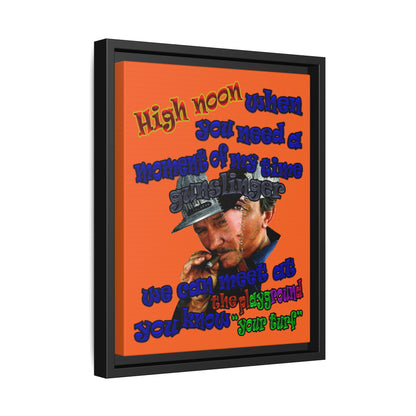 high noon - framed canvas art (orange)