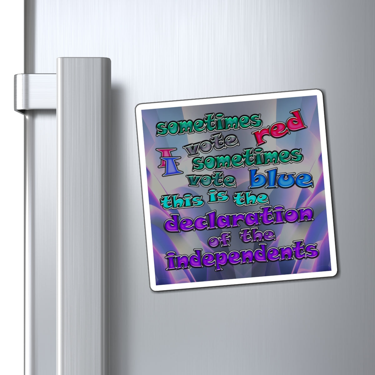 declaration of the independents - Magnets - (grey-pink wave)
