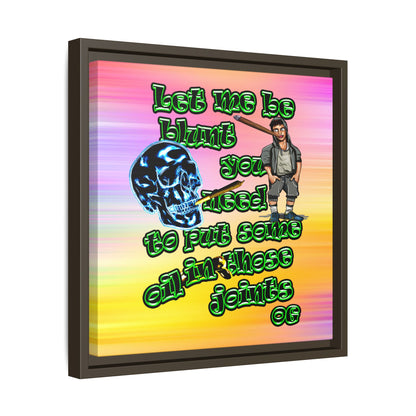 og - framed canvas art (color blur)