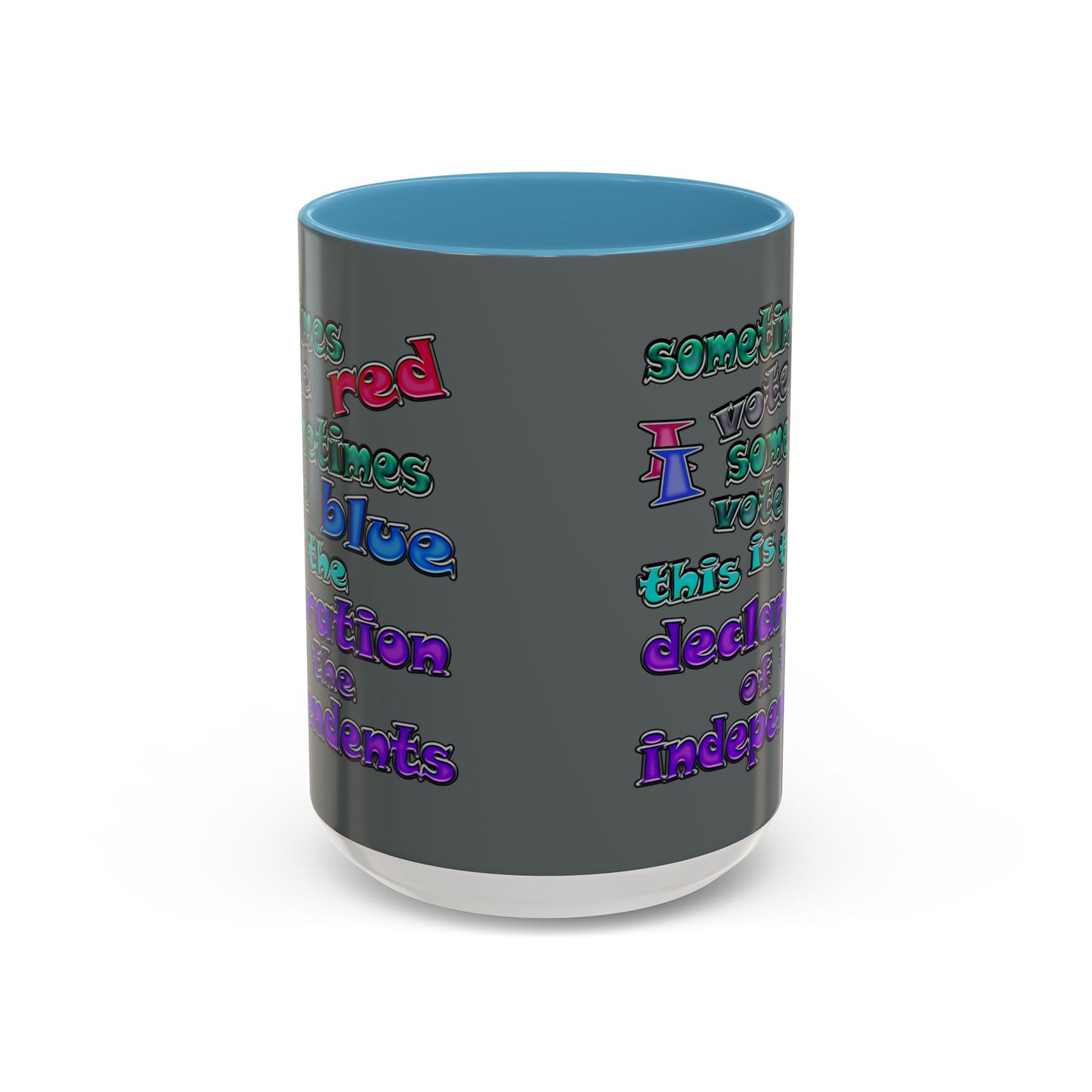 declaration of the independents - Accent Mug (dark grey)