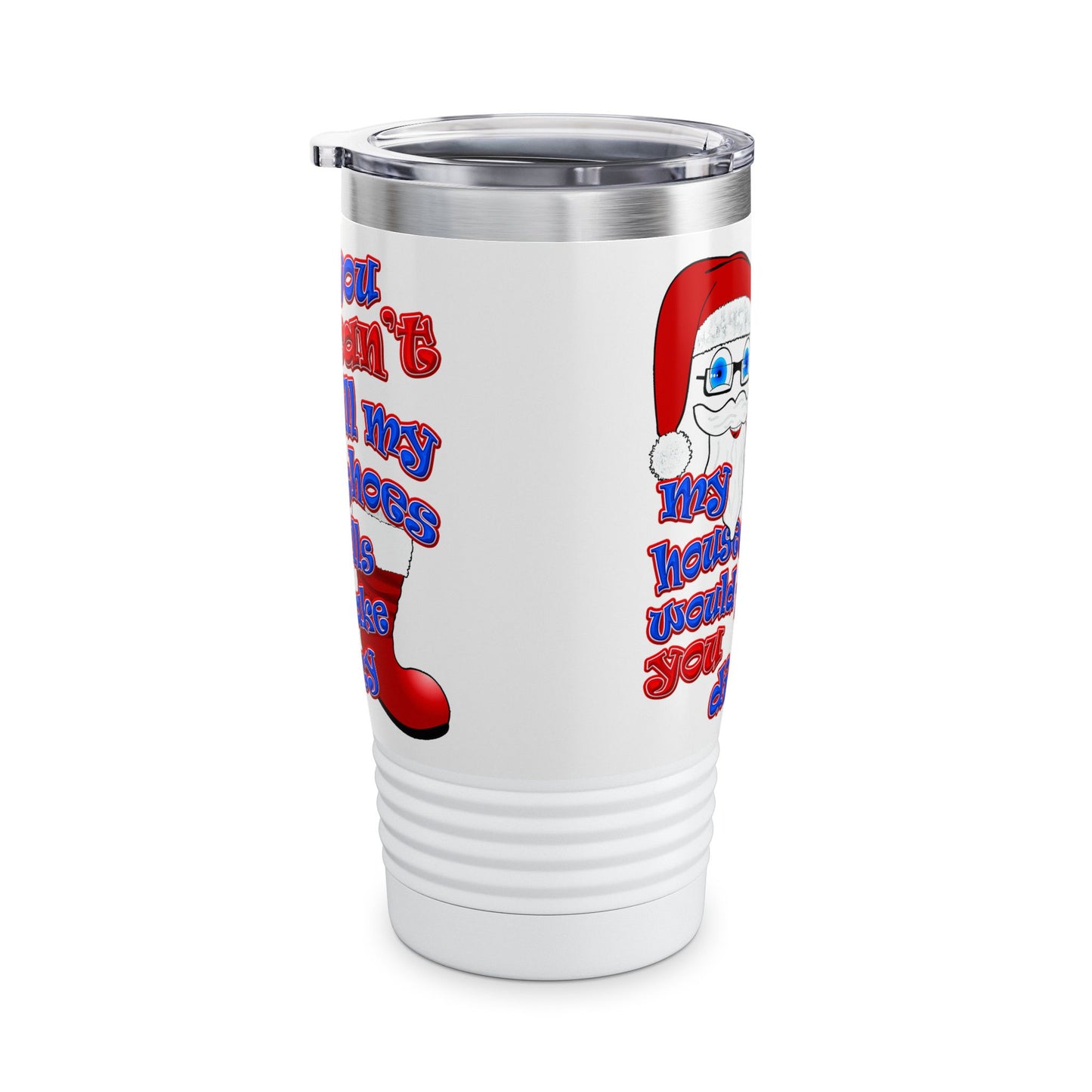 santa's shoes - Ringneck Tumbler, 20oz (white)