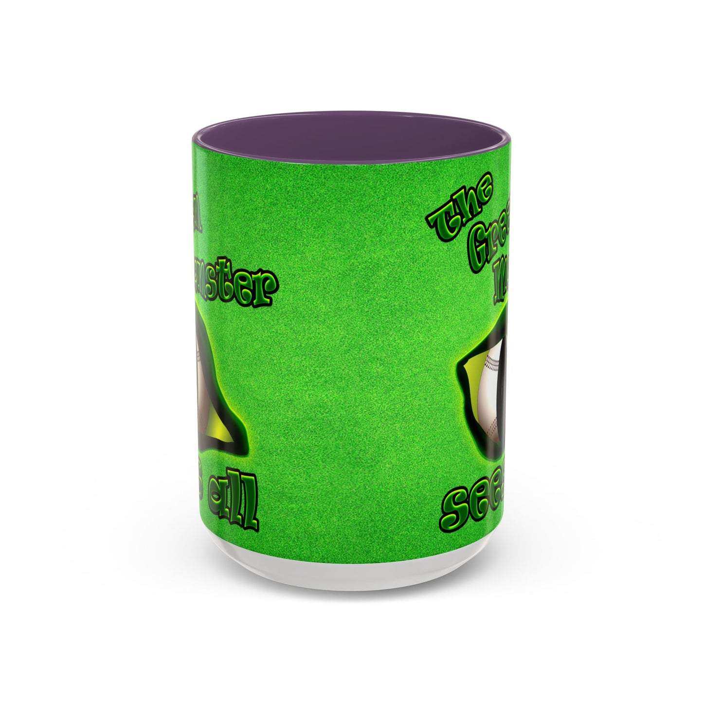 green monster - Accent Mug (green turf)