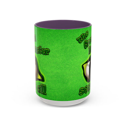 green monster - Accent Mug (green turf)