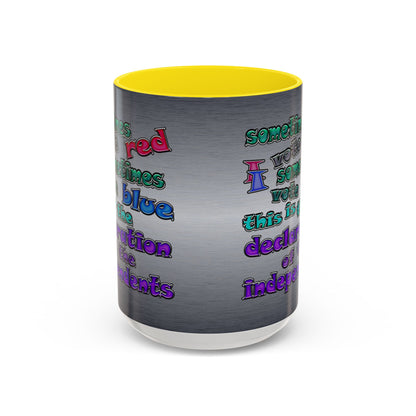 declaration of the independents - Accent Mug (brushed nickel)