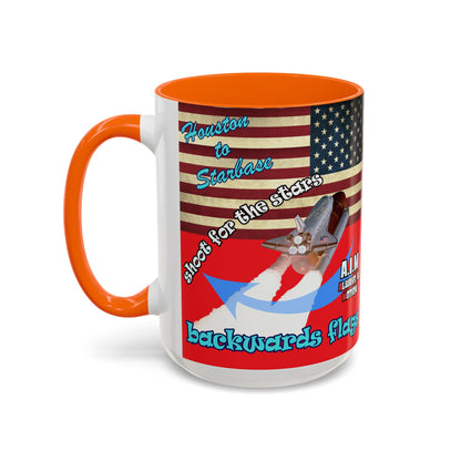 shoot for the stars - Accent Mug (red)