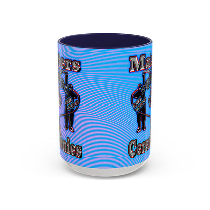 em cee squared - Accent Mug (light blue-purple wave)