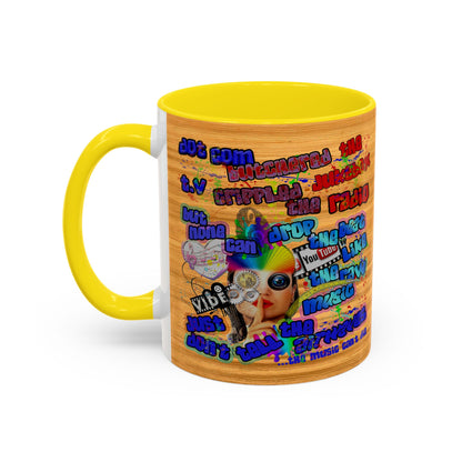 drop the beat - Accent Mug (butterscotch wood finish)