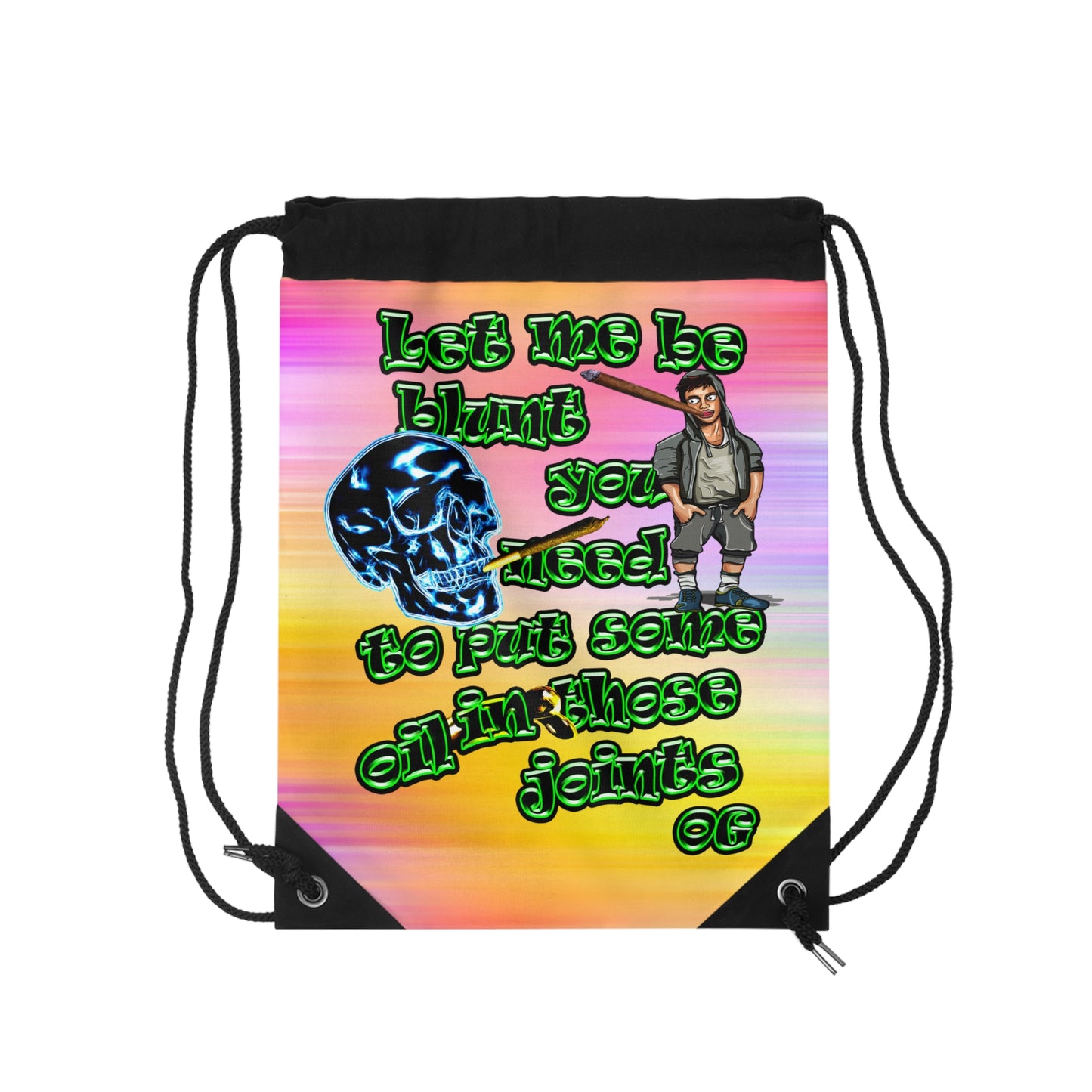 og - Drawstring Bag (color blur)