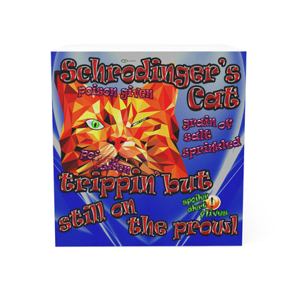 schrodinger's cat - note cube (blue-white wave)