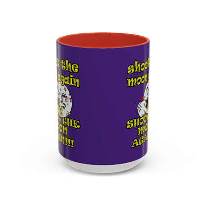shoot the moon again - Accent Mug (purple)