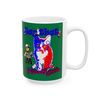 tag that - White Mug (dark green)