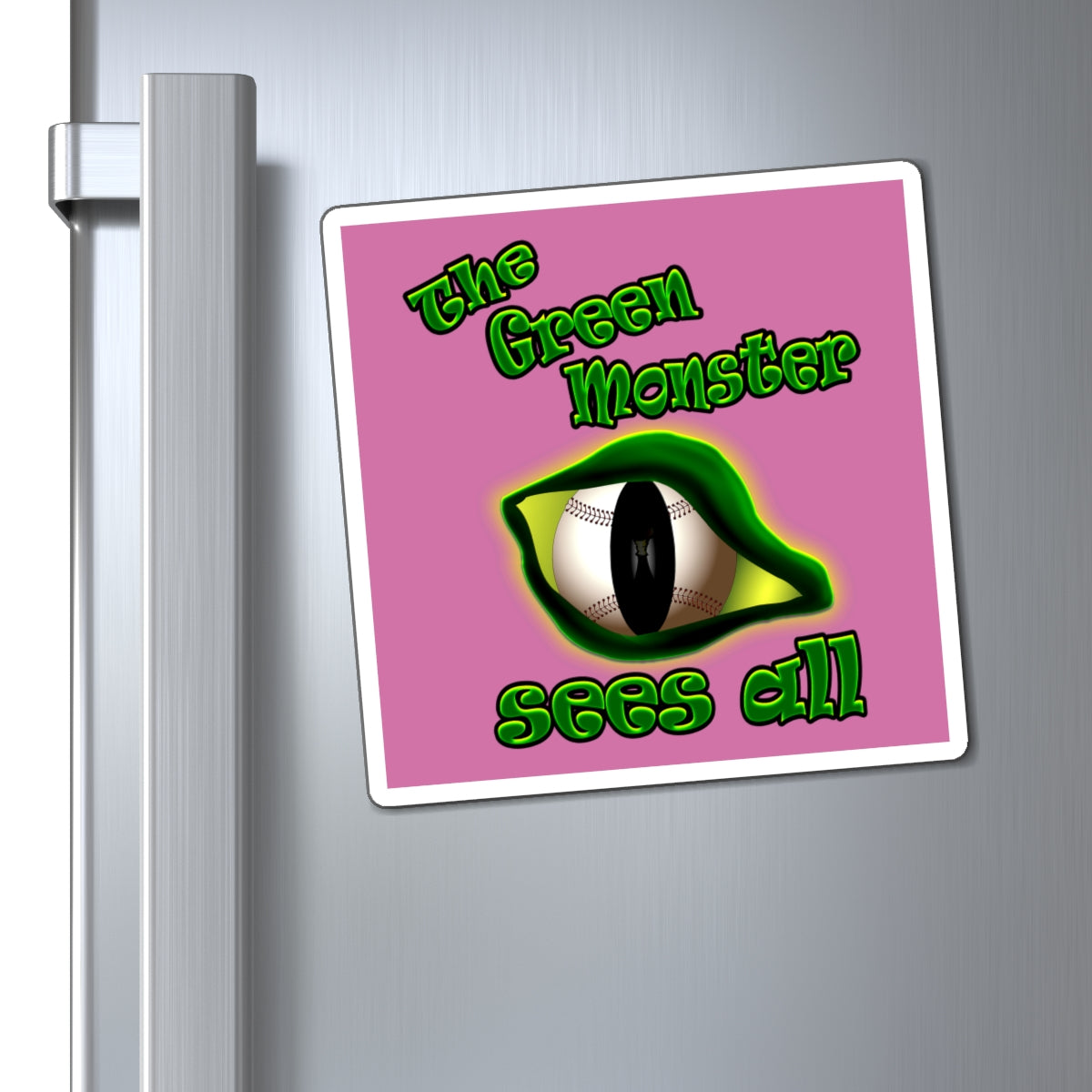 green monster - Magnets - (light pink)