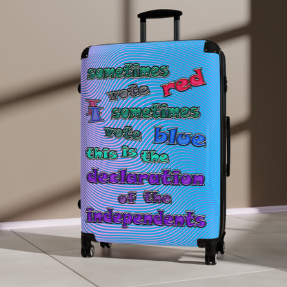 declaration of the independents - Suitcase (light blue-purple wave)