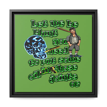 og - framed canvas art (green)