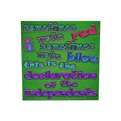 declaration of the independents - note cube (green turf)
