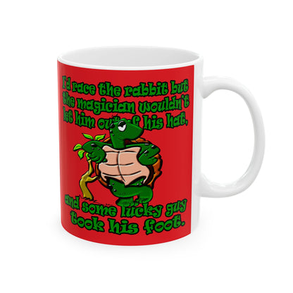 turtle race - White Mug (red)