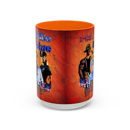 rw&b lives matter - Accent Mug (burnt orange)