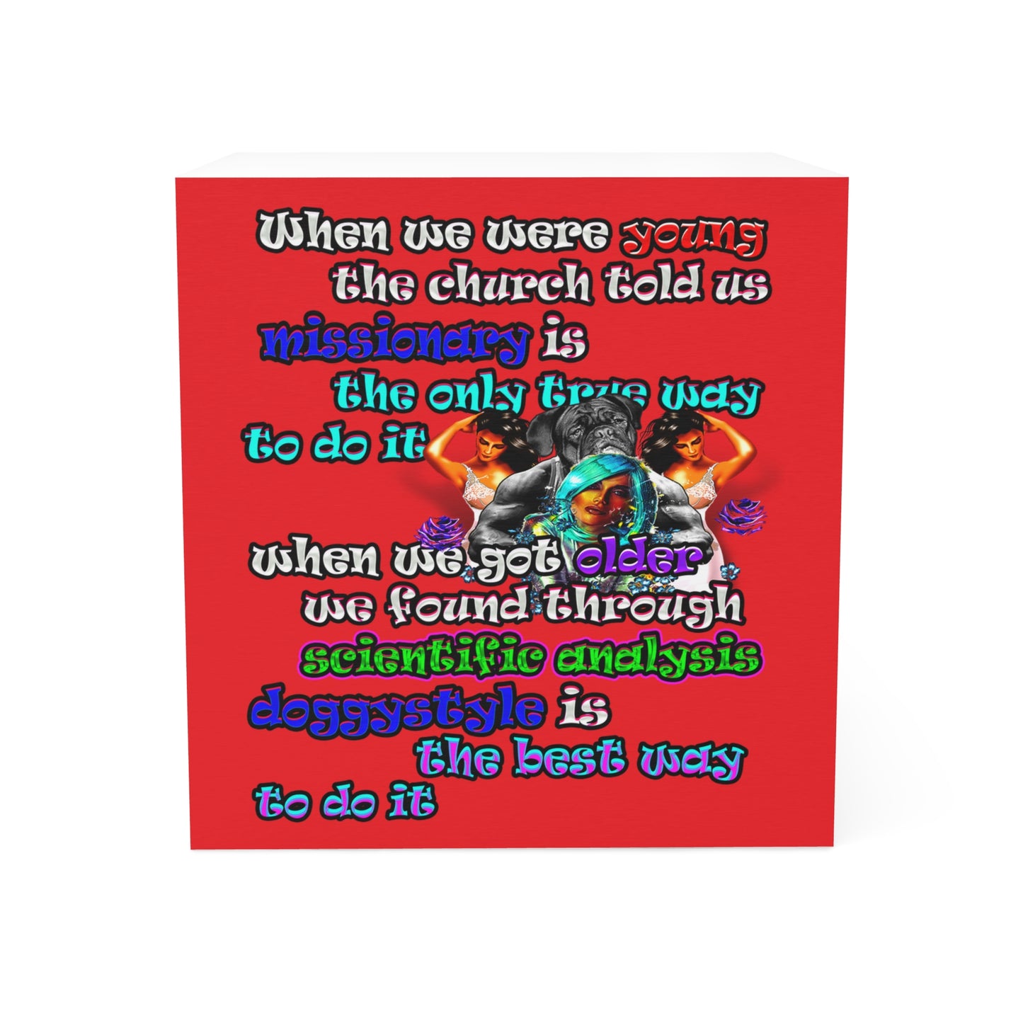 doggystyle - note cube (red)