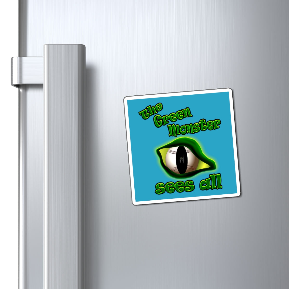 green monster - Magnets - (turquoise)