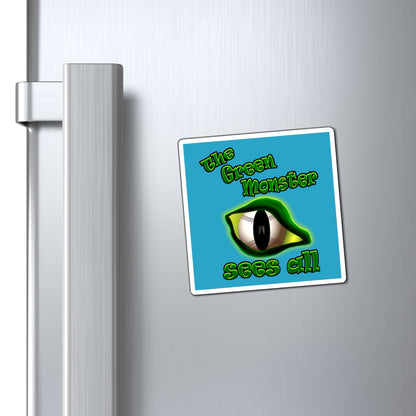 green monster - Magnets - (turquoise)