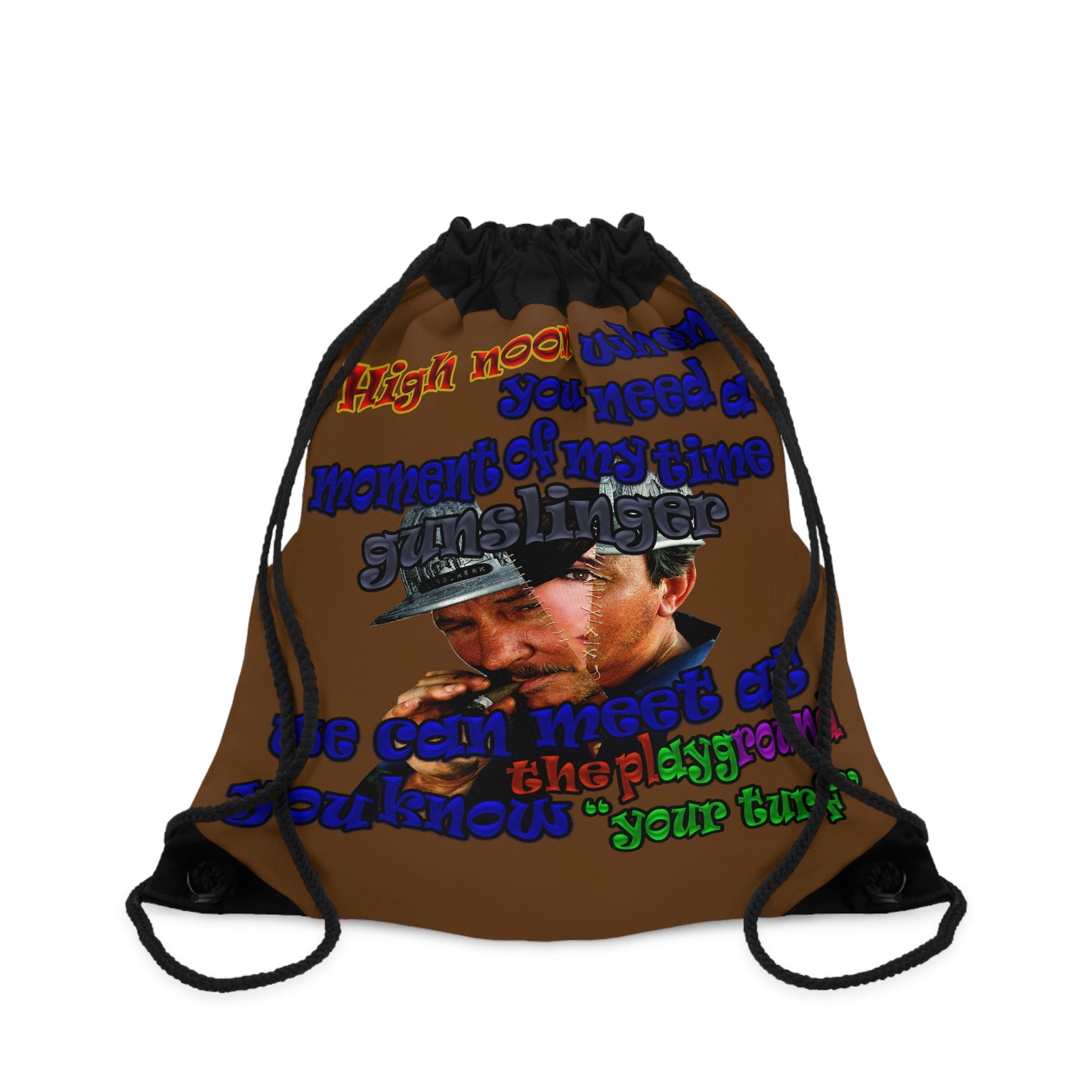 high noon - Drawstring Bag (brown)