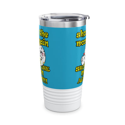 shoot the moon again - Ringneck Tumbler, 20oz (turquoise)