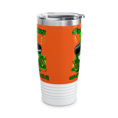 disc jockey - Ringneck Tumbler, 20oz (orange)
