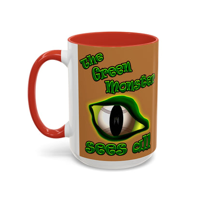 green monster - Accent Mug (light brown)
