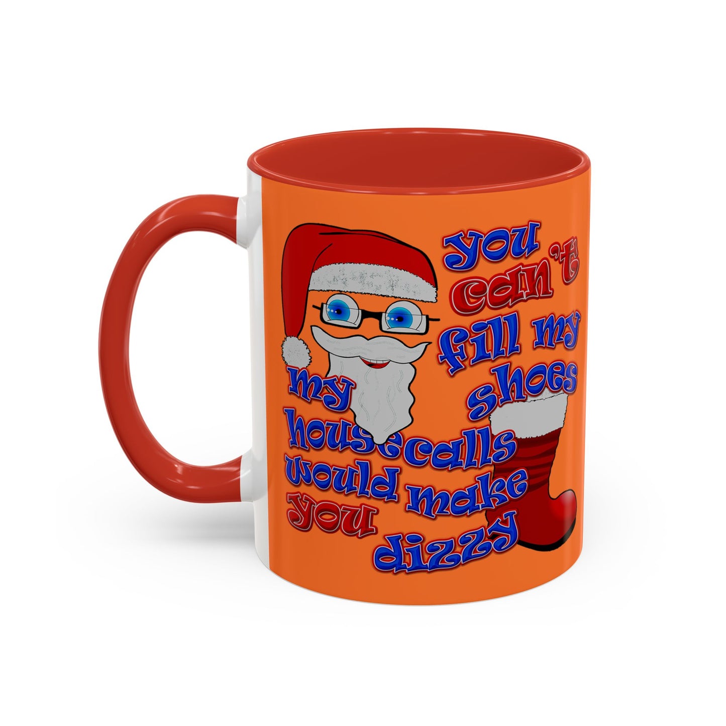 santa's shoes - Accent Mug (crusta)