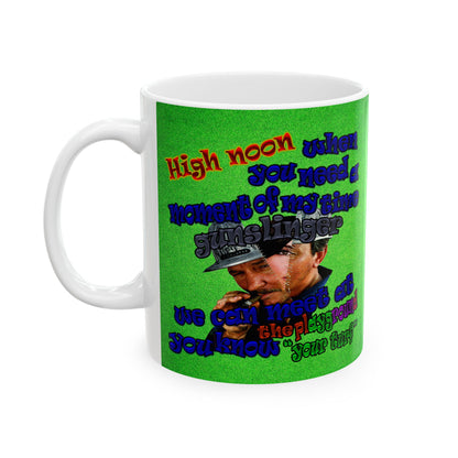 high noon - White Mug (green turf)