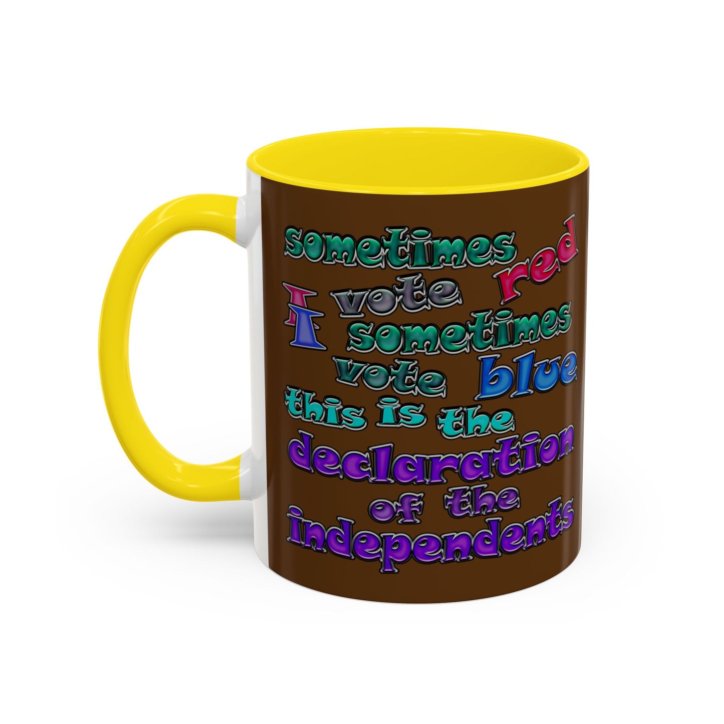 declaration of the independents - Accent Mug (brown)
