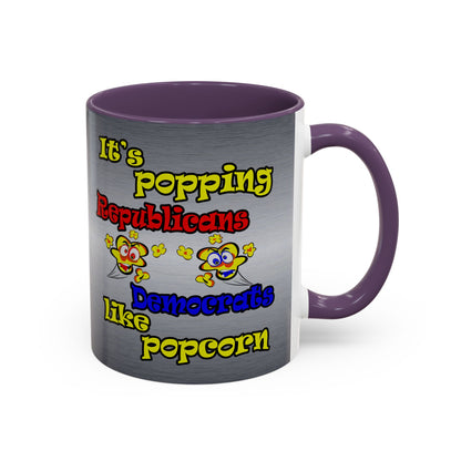popping like popcorn - Accent Mug (brushed nickel)