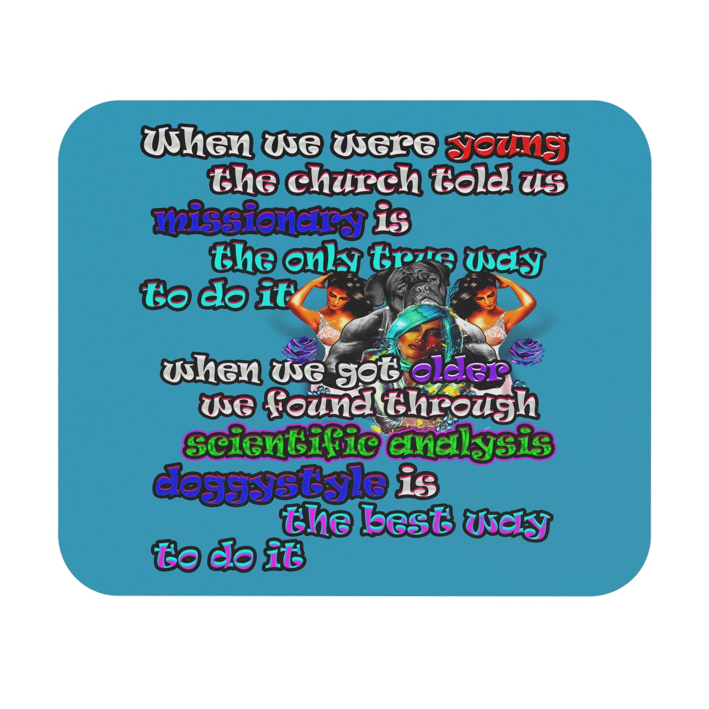 doggystyle - Mouse Pad (Rectangle) (turquoise)