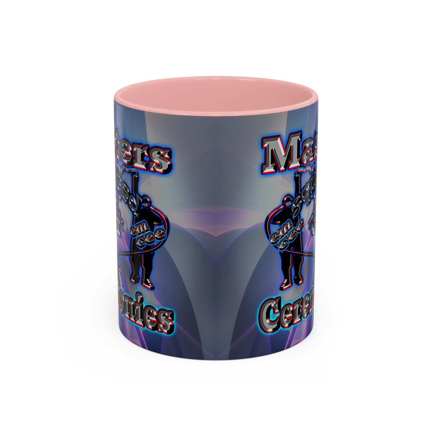 em cee squared - Accent Mug (grey-pink wave)