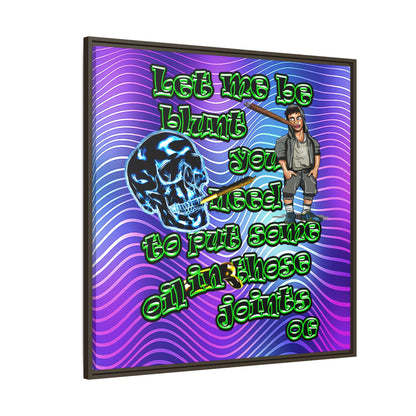 og - framed canvas art (purple wave)