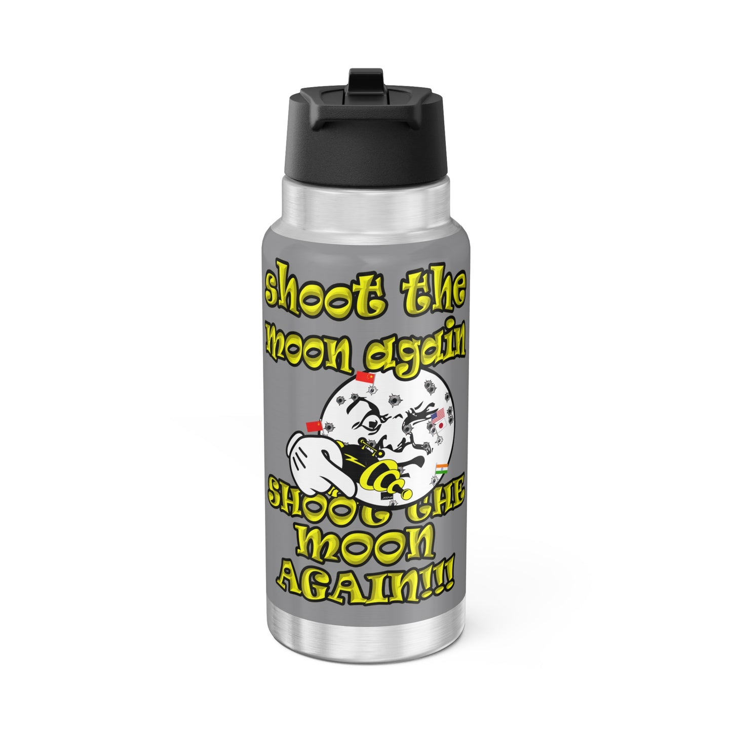 shoot the moon again - Gator Tumbler, 32oz (grey)