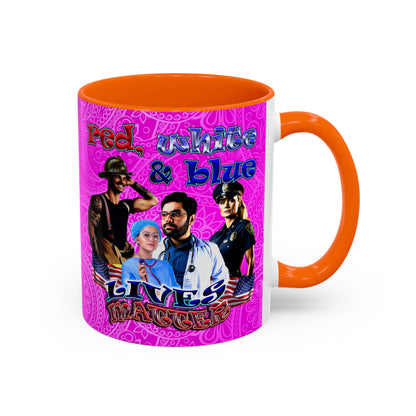 rw&b lives matter - Accent Mug (pink swirl)