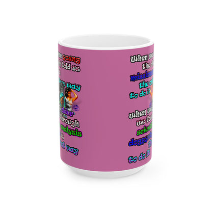 doggystyle - White Mug (light pink)