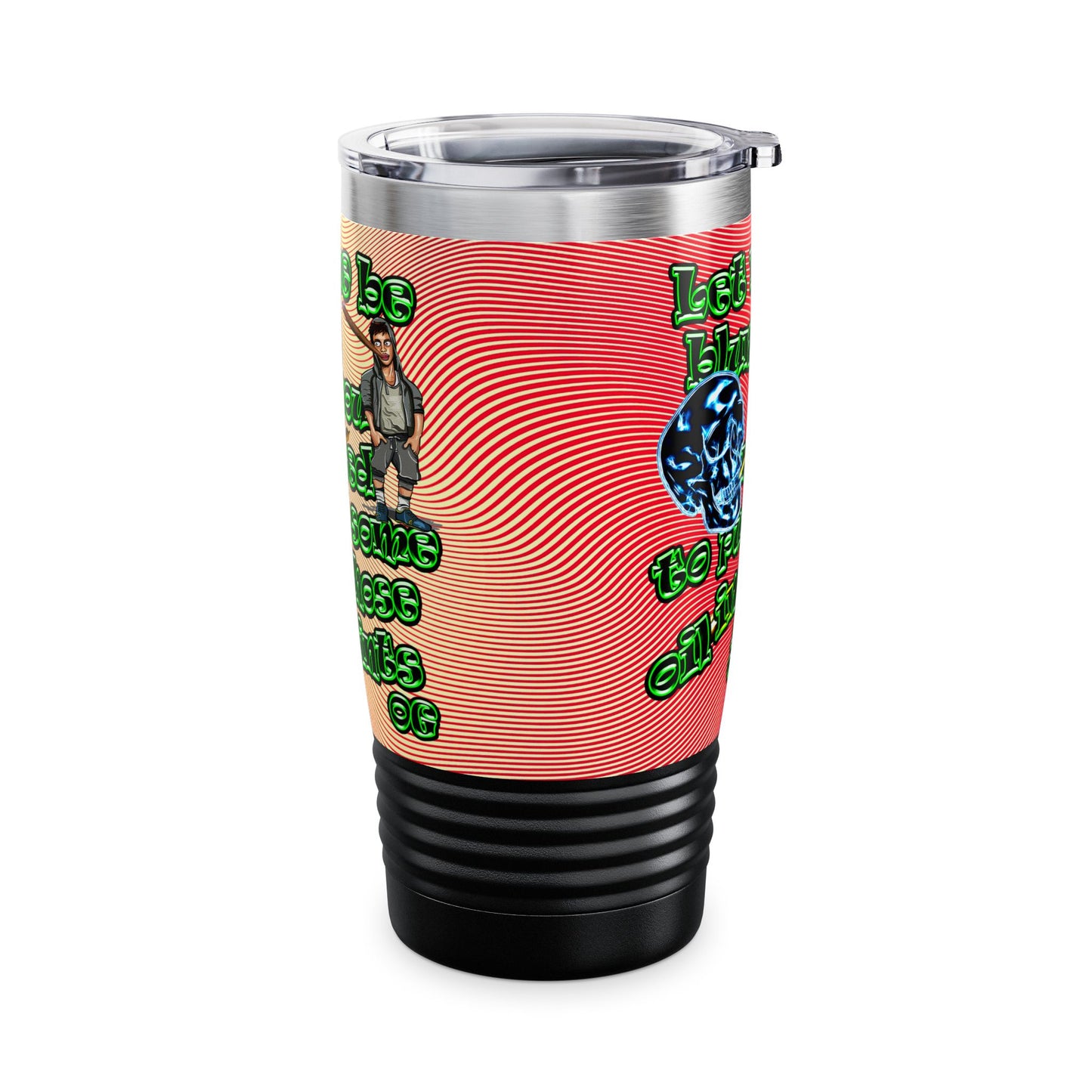 og - Ringneck Tumbler, 20oz (yellow-orange wave)