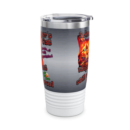 schrodinger's cat - Ringneck Tumbler, 20oz (brushed nickel)