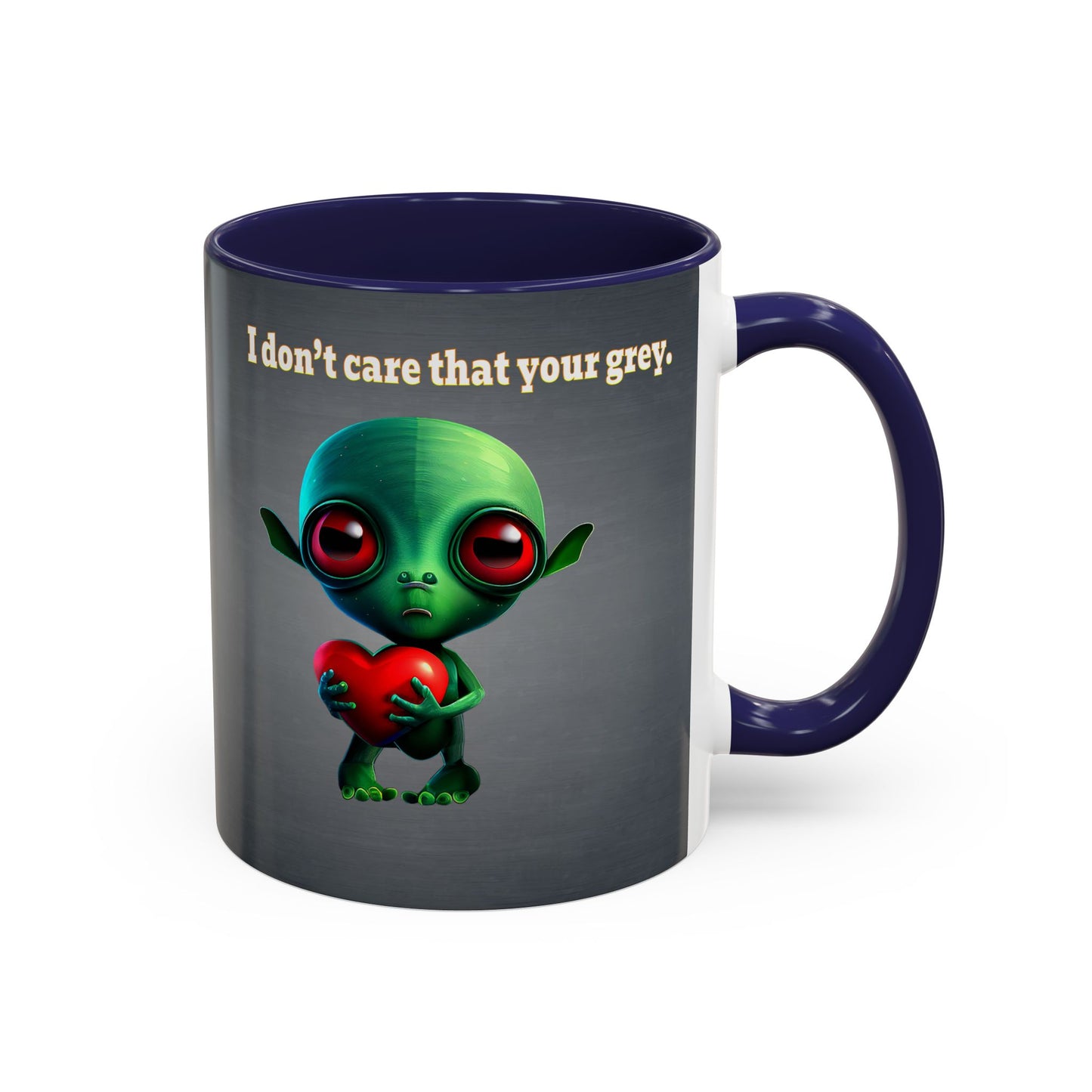 I don't care that your grey - Accent Mug (grey-light grey)