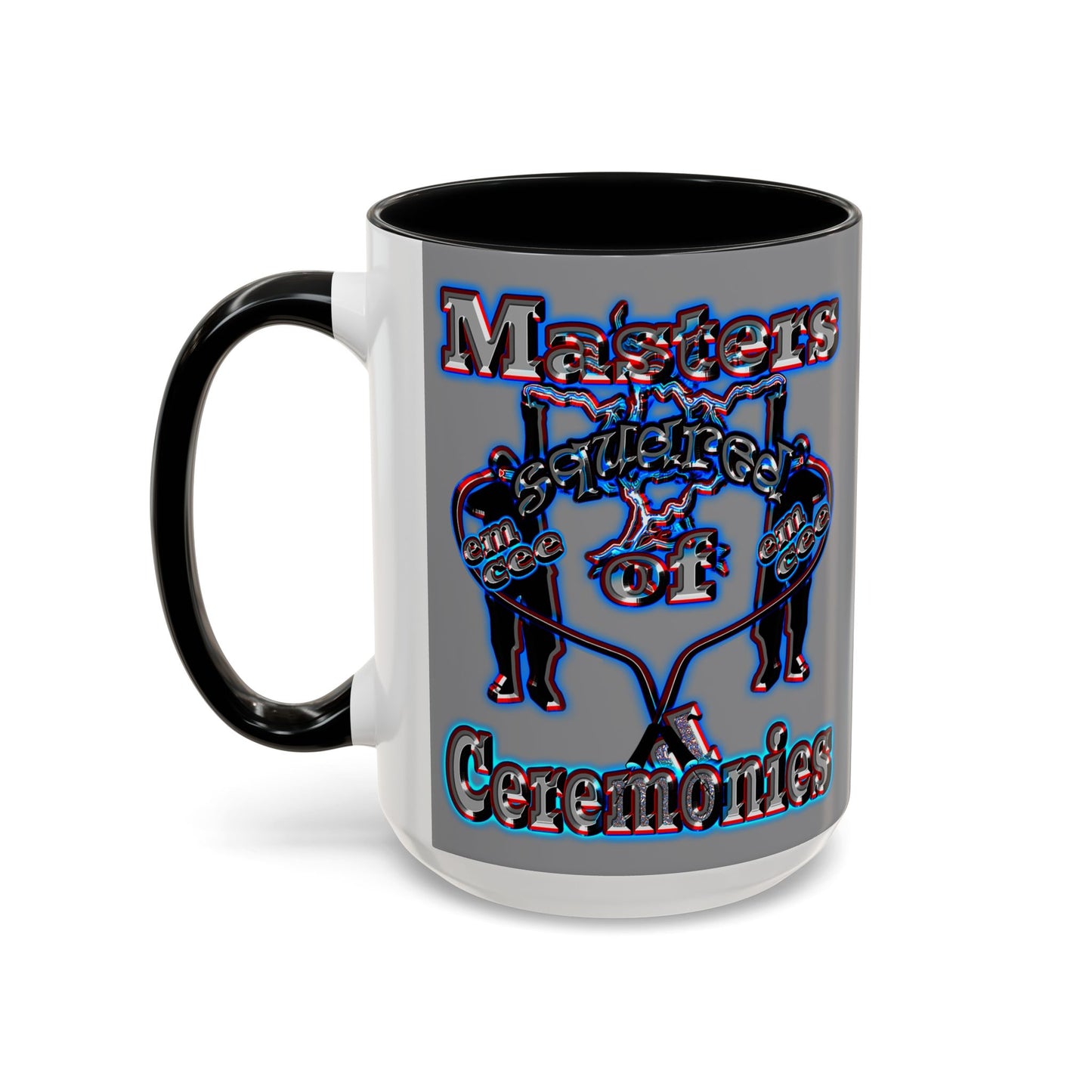 em cee squared - Accent Mug (grey)