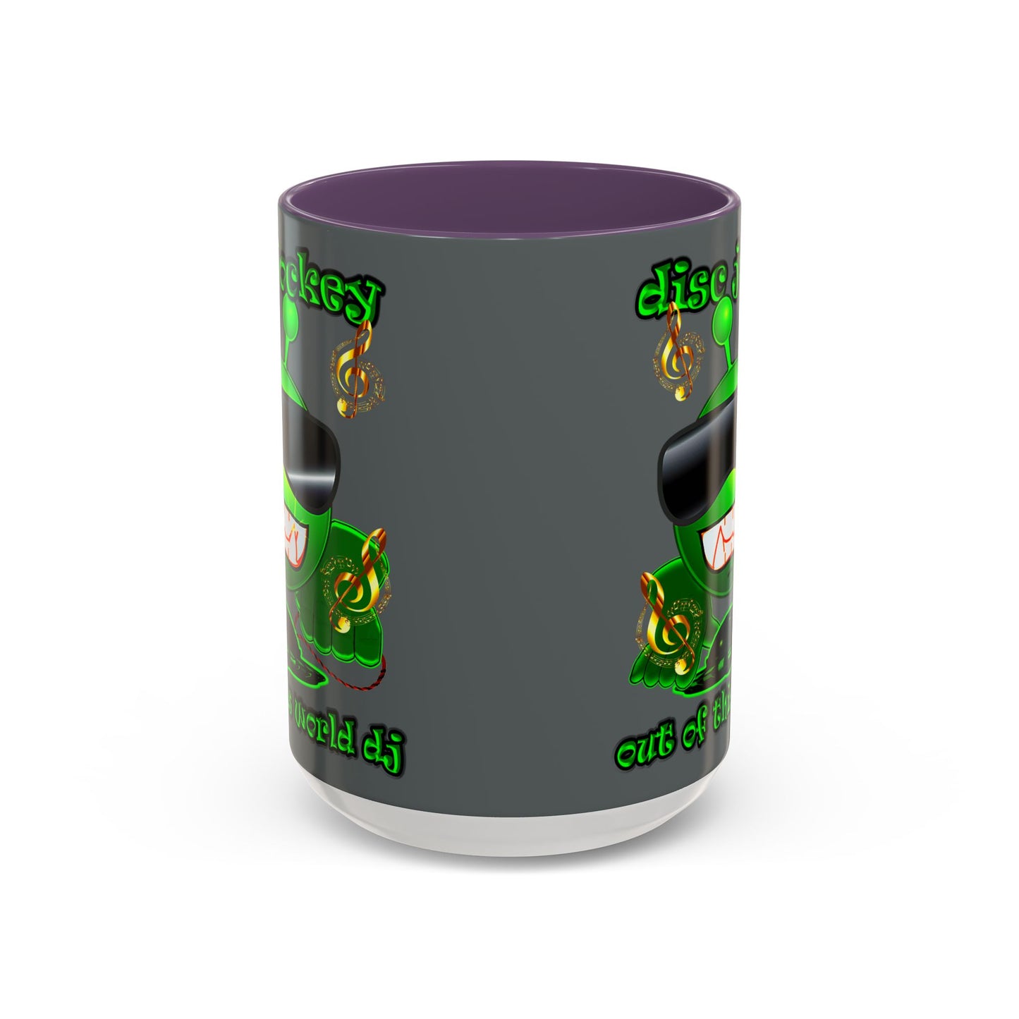disc jockey - Accent Mug (dark grey)